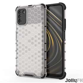 JollyFX Honeycomb Case rustning omslag med TPU Bumper till Xiaomi Poco M3 / Xiaomi Redmi 9T Genomskinlig