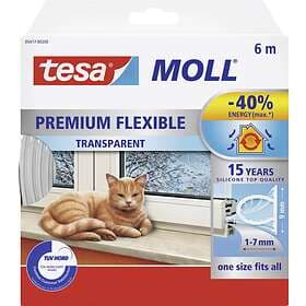 Tesa Silikontätningslist Premium Flexible 1-7mm transparent 6m x 9mm