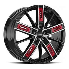 Ronal R67 Red Left JET BLACK FRONT CUT 8,0x19 5/112,00 ET54 B66,6