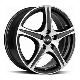 Ronal R56 MATT BLACK FRONT CUT 6.5x16 4/108.00 ET26 B65.1