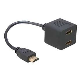 DeLock HDMI - 2xHDMI M-F Adapter