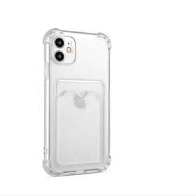 iPhone 12 skal med korthållare TPU transparent