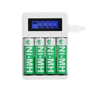 Deltaco Ultimate USB Charger inkl. 4xAA 2500mAh
