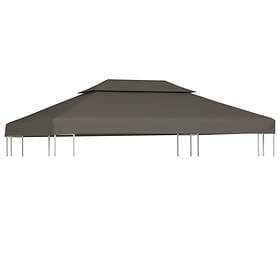 Be Basic Dobbel toppduk til paviljong 310g/m² 4x3 m gråbrun