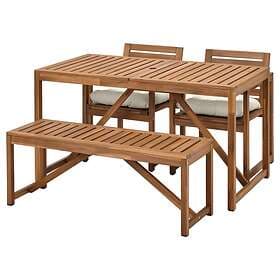 IKEA NÄMMARÖ Bord+2 stolar+ bänk, med Kuddarna