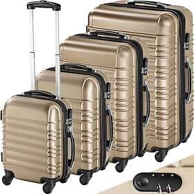 TecTake 4 Wheel Travel Trolley 4-Set