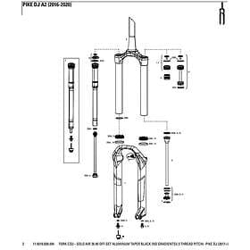 RockShox Pike Dj Solo Air 26´´ Diffusion Fork Csu Svart