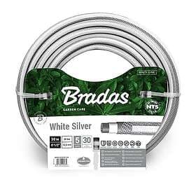 Bradas Vattenslang White Line Silver 1/2" 30M