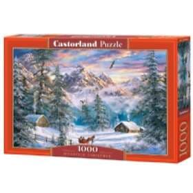 Castorland Puzzle 1,000 C-104680-2 1000 Mountain elements of Christmas-1000 Zima stukjes in Pussel the mountains CHRISTMAS-1000 104680