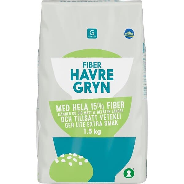 Garant Havregryn Fiber 1,5kg