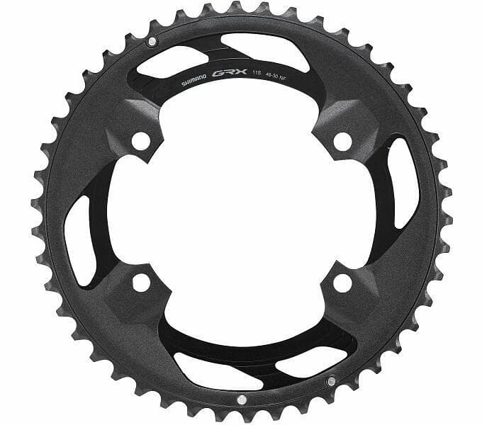 Shimano Grx Rx600 Chainring Grå 46t