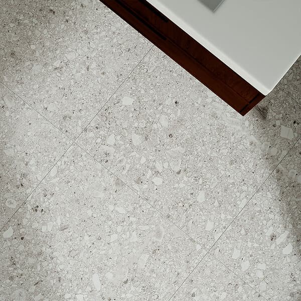 Hill Ceramic Klinker Terrazzo Vit Matt Italia 61x61 cm