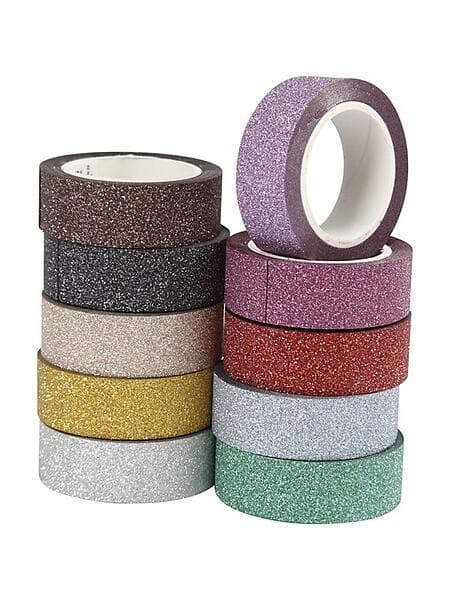 Creativ Company Glitter Tape Color.10pcs.