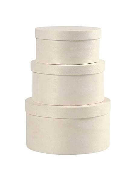 Creativ Company Round Veneer Box 3pcs.