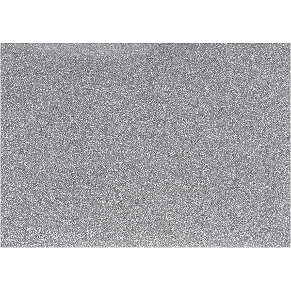 Creativ Company Stryktyg Glitter 148X210 mm 1 Ark Stryktyg, silver, 148x210 mm, glitter, ark 44327