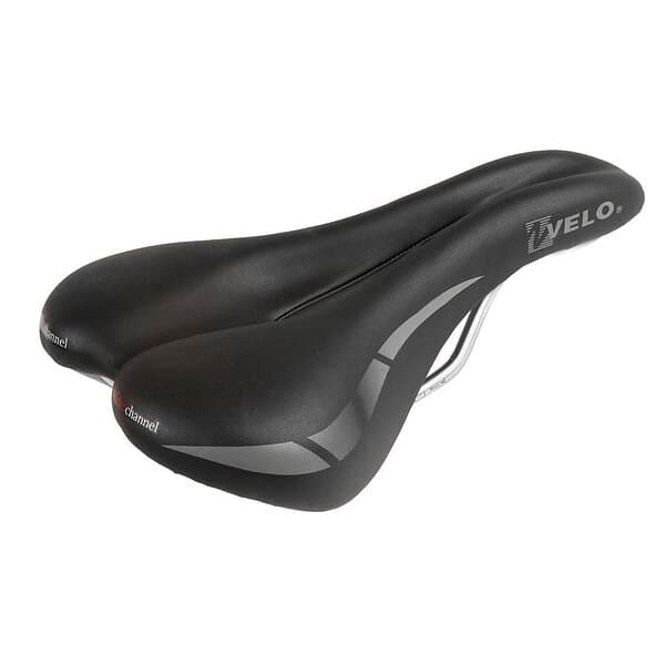 Velo Wide Channel Saddle Svart 168 mm