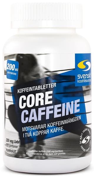 Svenskt Kosttillskott Core Caffeine 250 Tabletter