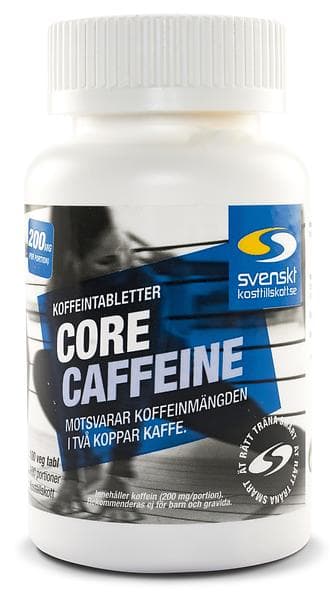Svenskt Kosttillskott Core Caffeine 100 Tabletter