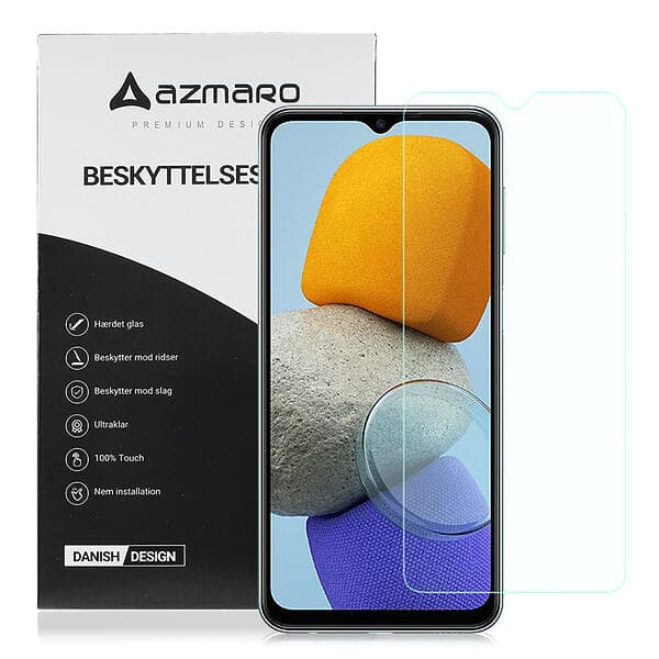 Azmaro Samsung Galaxy M23 Ultraklart Skärmskydd i Härdat glas Genomskinlig