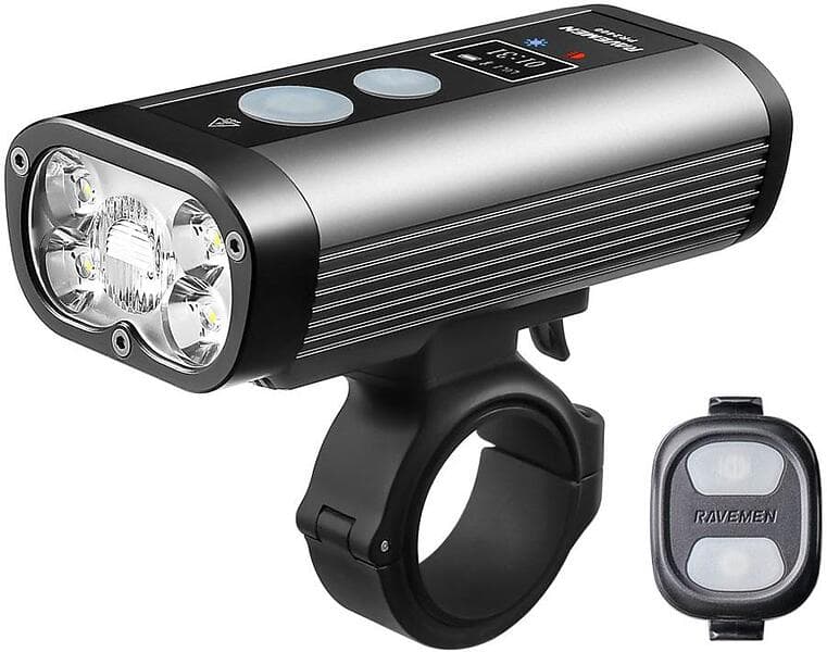 Ravemen Pr2400 Front Light Silver 2400 Lumens