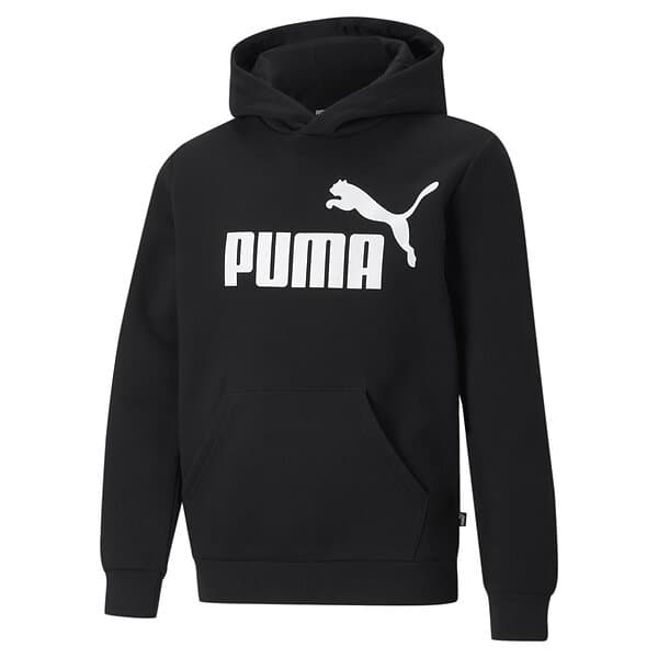 Puma Luvtröja Essentials Big Logo Svart/Vit Barn kids 586965 01