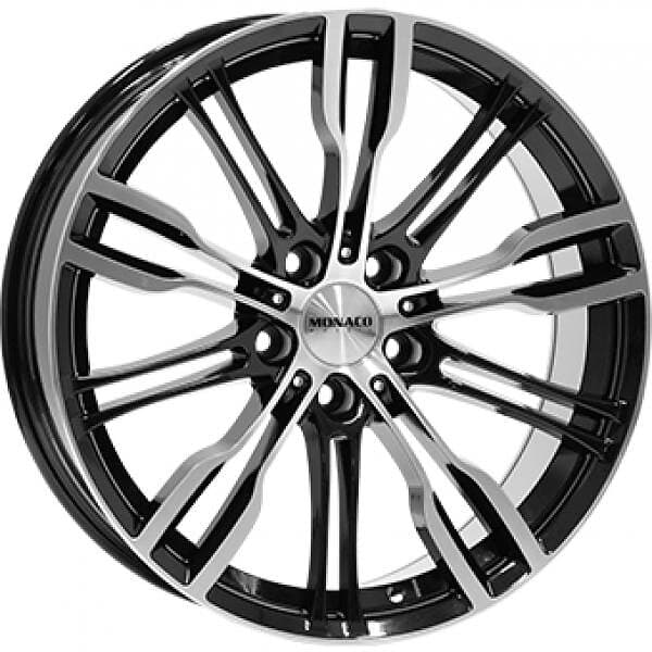 Monaco GP8 Gloss Black Polished 9x19 5/120 ET20 B72.6