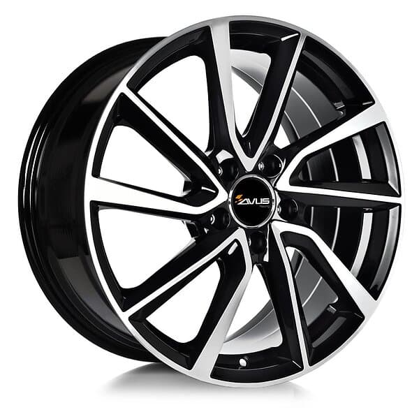 Avus AC-518 Black Polished 8x18 5/112 ET42 B66.6