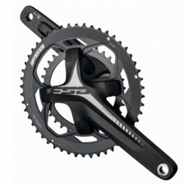 FSA Omega Compact Megaexo Nbd Crankset Svart 172,5 mm / 50/34t