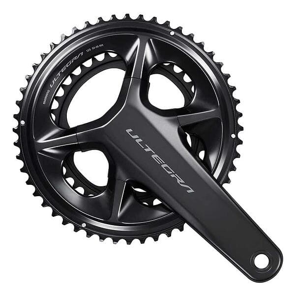 Shimano Ultegra R8100 12s Hollowtech Ii Crankset Svart 175 mm / 52/36t