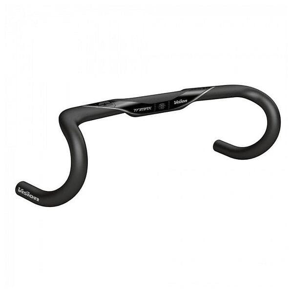 Vision Trimax Aero Di2 Aluminium 125 Mm Drop Handlebar Svart 31,8 mm / 440 mm