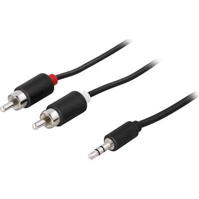 Deltaco 3.5mm - 2RCA 5m