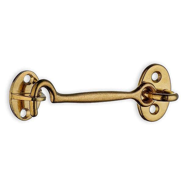 Beslagsboden Hasp Kajuthasp 100 mm Mässing B296