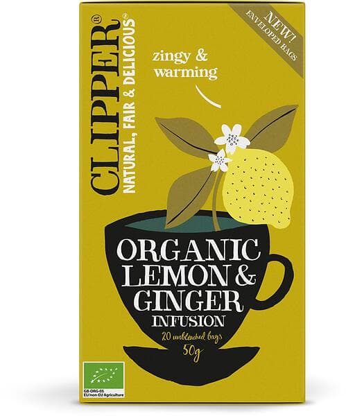 Clipper Organic Lemon & Ginger 20 tepåsar
