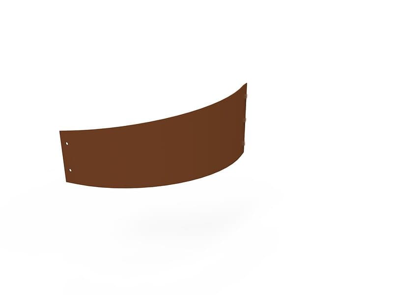 Flexigarden Planteringskant Corten Övergång 120-180 mm Kvartsbåge corten överg. kvartsbåge höger 13595500115