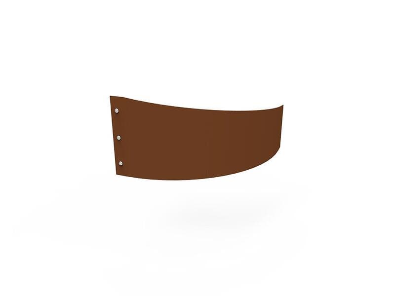 Flexigarden Planteringskant Corten Övergång 120-180 mm Kvartsbåge corten överg. kvartsbåge vänster 13595500117