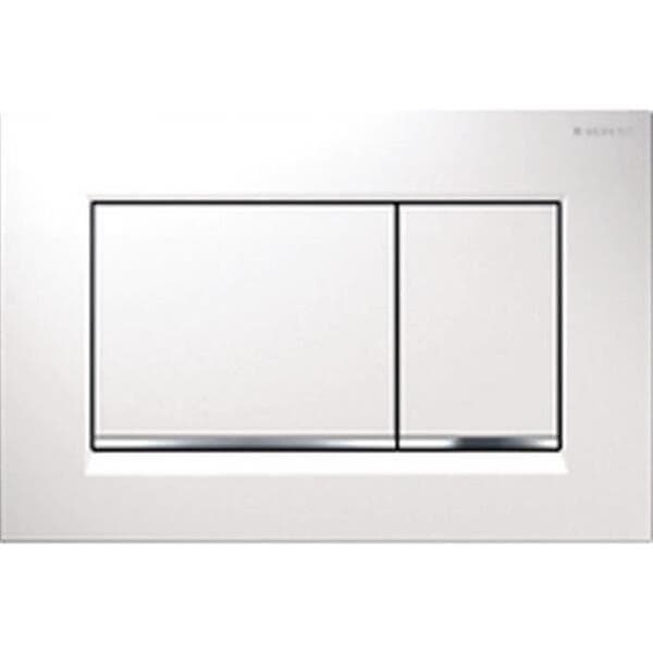 Geberit Spolknapp Sigma 30 vit/blankförkromad dubbelspolning 115883KJ1