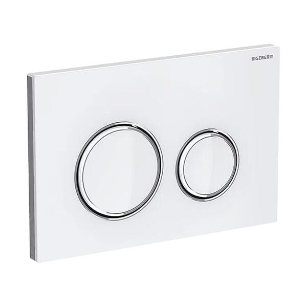 Geberit Spolknapp Sigma 21 Vitt Glas 115884SI1