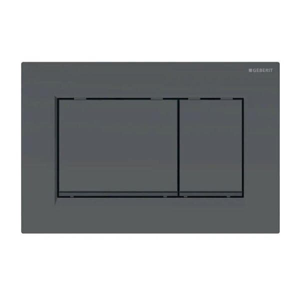 Geberit Spolknapp Sigma 30 Sigm30 mattsvart/svartblank dubbelspolning 115883161