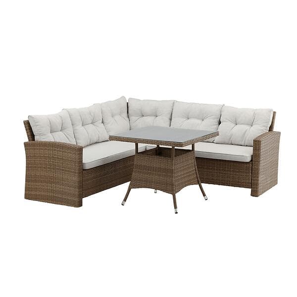 Venture Design Loungegrupp Watford Utomhus hörnsoffa Natur / Ssand dyna 7218-007