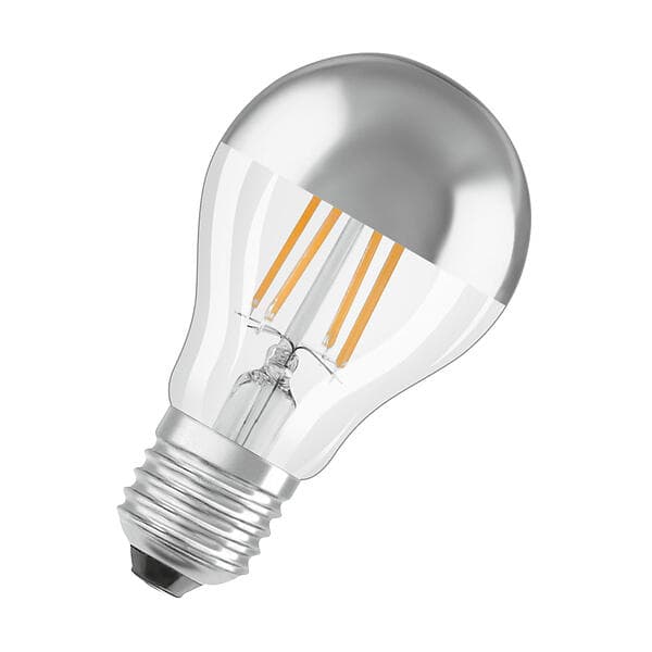 Osram LED-Lampa Normal (50) E27 Silver 827 Toppförs Cl A LED-LAMPA NORMAL SILVER TOPPFÖRS CL