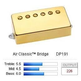 DiMarzio H Air Classic Bridge DP191G