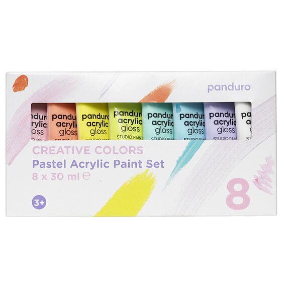Panduro Akrylfärg Kids 8x30ml pastell