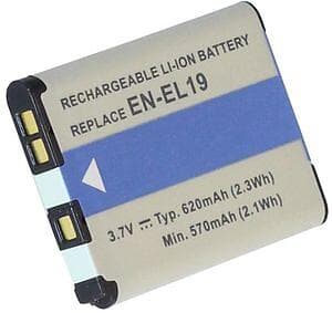 Batteriexperten Kompatibelt med Nikon Coolpix S3200, 3.6V (3.7V), 700 mAh