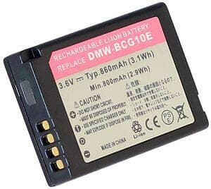 Batteriexperten Batteri DMW-BCG10E för Panasonic, 3.6V (3.7V), 860 mAh