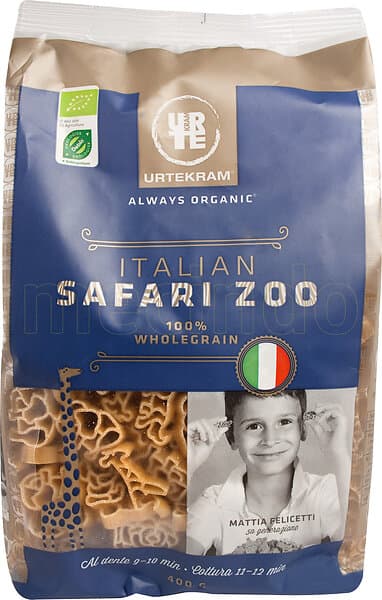 Urtekram Safari Zoo Pasta 400g