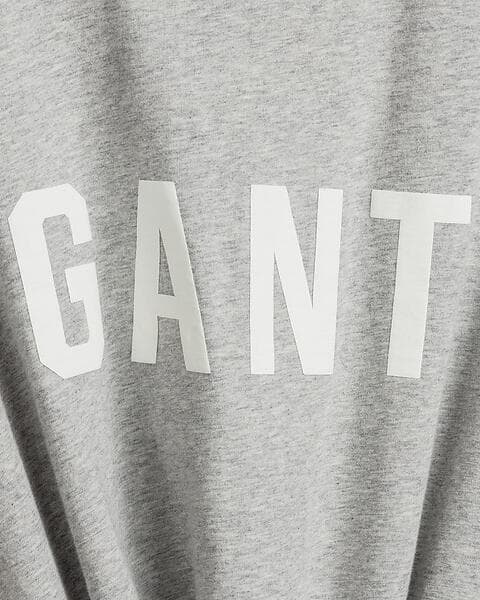 Gant Logo T-Shirt JR Light Grey Melange (Storlek 146/152)