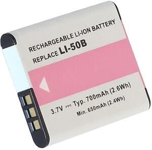 Batteriexperten Kompatibelt med Olympus u 750, 3.6V (3.7V), 700 mAh