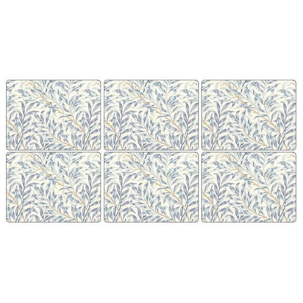 Pimpernel Willow Bough Blue Bordstablett 23x30 cm, 6-Pack Kork