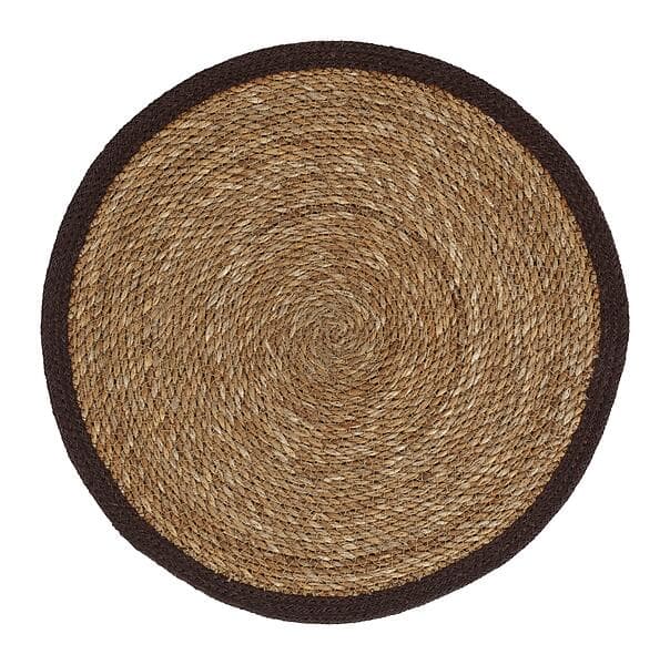 Dixie Emil Bordsunderlägg Ø40 cm, Brun Jute