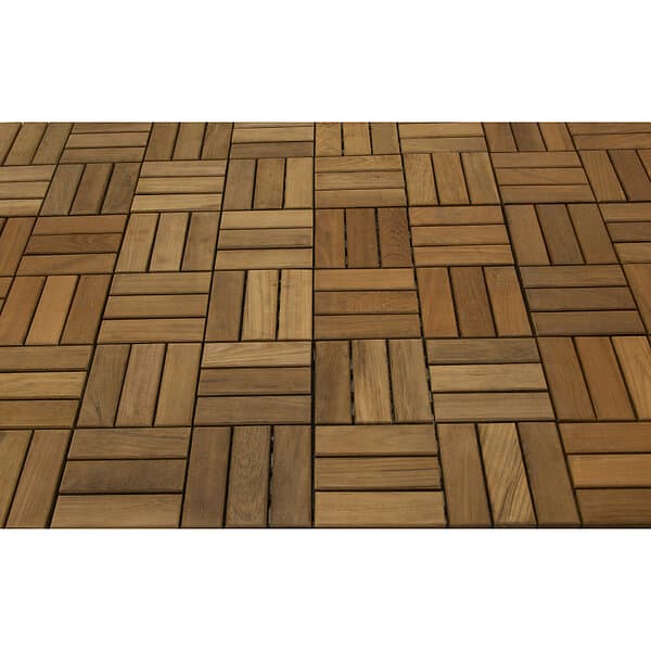 Trall Teak Deltaplattan B 30x30 11st/förp